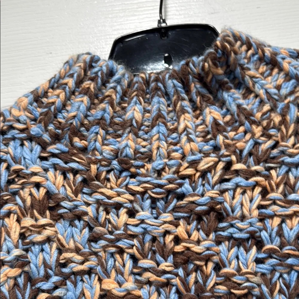 Chunky Knit Sweater in Blue and Brown by Altrd State - Picture 3 of 5
